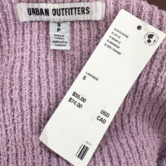 URBAN OUTFITTERS Carmella Ruffle Knit Tank Top Lavender Tie Front Size Small - Picture 10 of 13